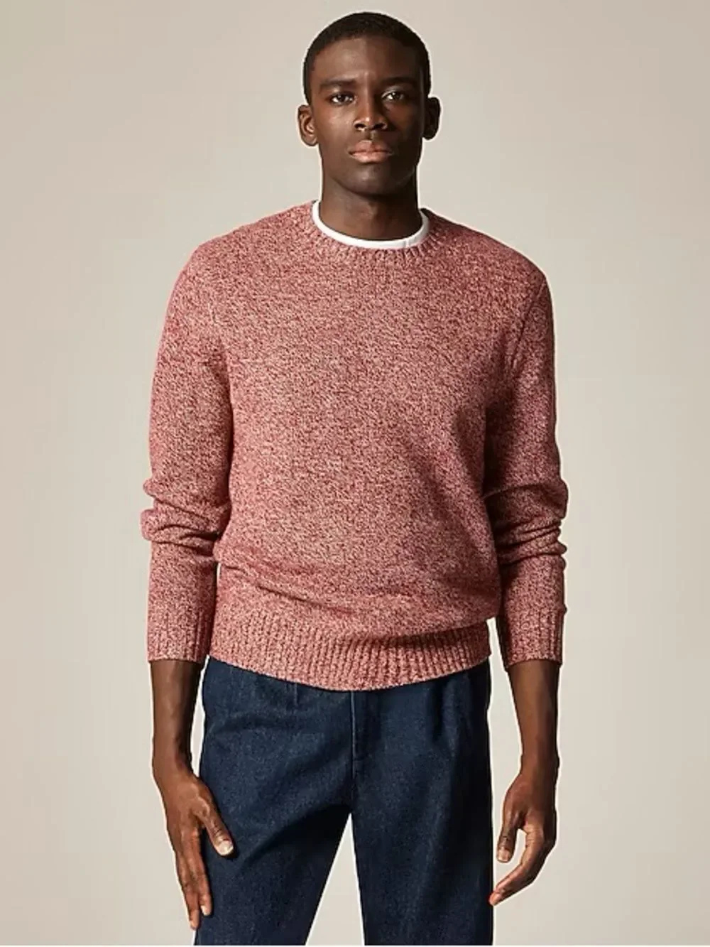 J. Crew Men’s Rugged Merino Marled Sweater size M
